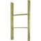 Ekena Millwork 19"W x 36"H x 3 1/2"D Vintage Farmhouse 2 Rung Ladder, Barnwood Decor Collection, Restoration Green DECR019X036X04LDRGR - alternate 4